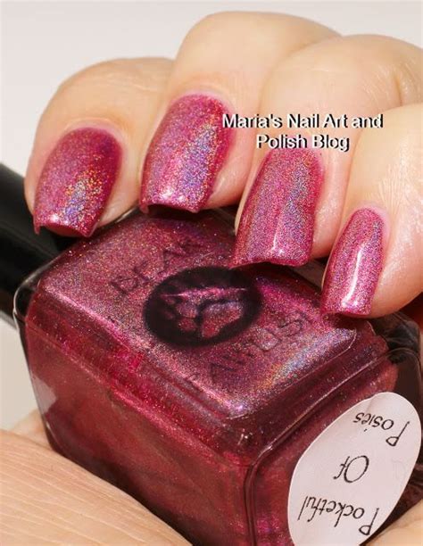 Marias Nail Art And Polish Blog Bear Pawlish Pocket Full Of Posies