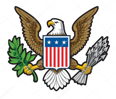 American Bald Eagle Usa Insignia Stock Vector Image By ©nazlisart