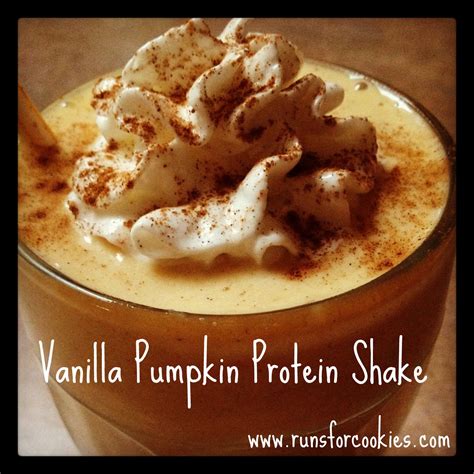 Runs For Cookies Recipes Vanilla Pumpkin Protein Shake