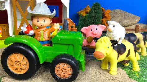Old Macdonald Had A Farm Rhyme For Toddlers With Toy Animals Youtube