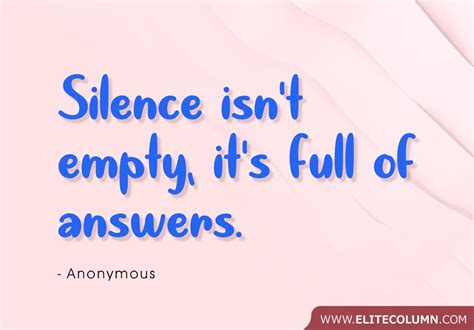 50 Silence Quotes That Will Make You Feel Calm 2023 EliteColumn