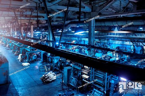 Industrial Zone Background Manufacturing Facility Stock Photo