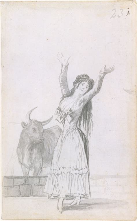 Goya Francisco De Goya Y Lucientes A Young Woman Dancing Her Arms
