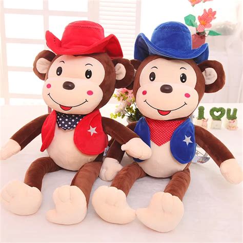 2017 New Kawaii 60cm Monkey Plush Toy Soft Stuffed Animal Kids Model