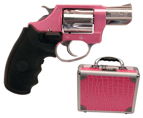 Charter Arms Chic Lady 38 Special Revolver With Crimson Trace Laser Grip And Pink Case 53832