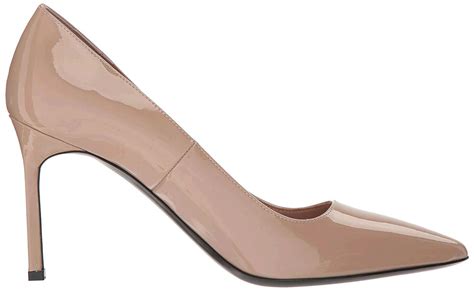 Via Spiga Womens F5257L2 Suede Pointed Toe Classic Pumps Nude Patent