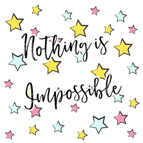 Nothing Is Impossible Premium Vector