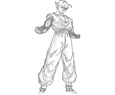 Dbz Piccolo Coloring Page Anime Coloring Pages