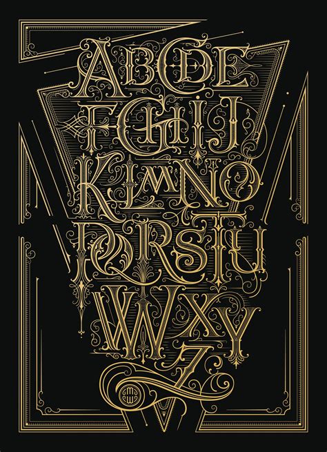 From A To Z The Alphabet Poster On Behance Typografie Alfabet