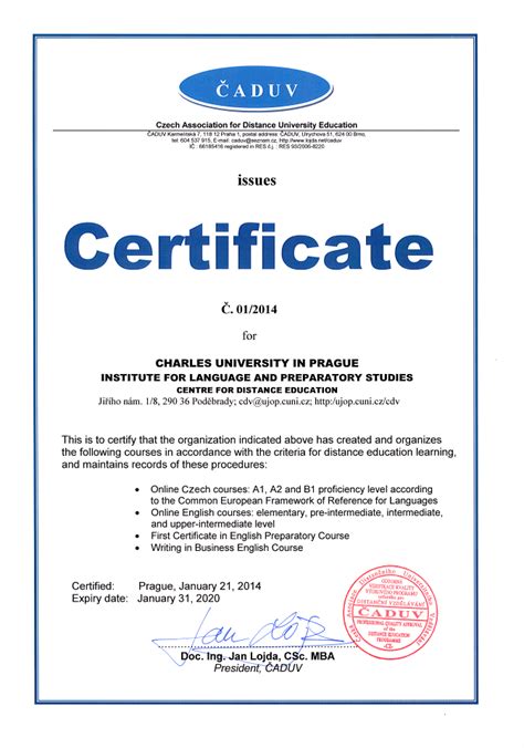 Paper code 800/1 800/2 800/3 800/4. Czech online courses at Charles University | ILPS CU