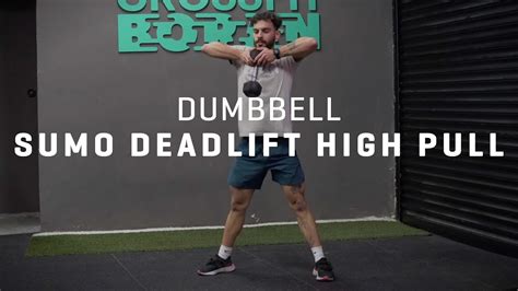 Dumbbell Sumo Deadlift High Pull Youtube