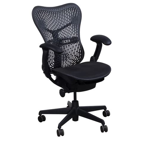 Herman miller used office chair mirra dark grey. Herman Miller Mirra Used Task Chair, Dark Graphite ...