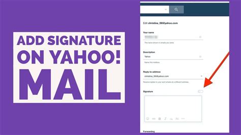 How To Add Signature On Yahoo Mail Youtube