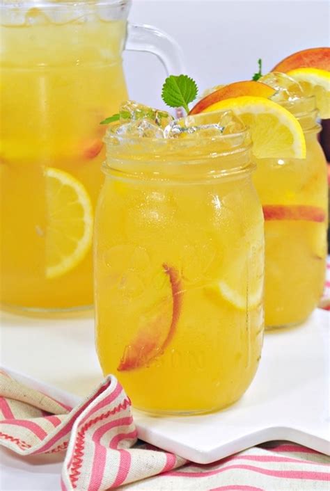 Skinny Peach Lemonade Recipe No Sugar Added