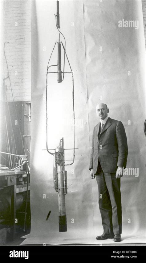 Robert Goddard With His Double Acting Engine Rocket In 1925 Gpn 2002