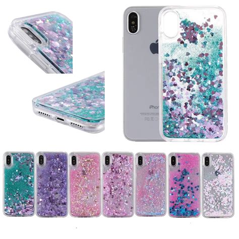 Liquid Water Case For Iphone 7 Dynamic Quicksand Glitter Bling Hard Pc