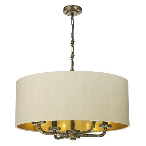 Buy now and get 20% off your first order! Large Taupe Ceiling Pendant Light Shade on Bronze Frame