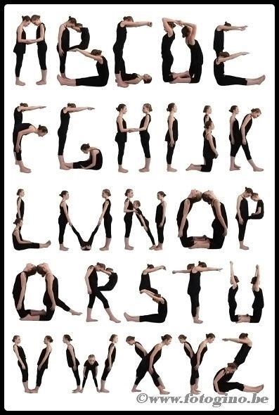 Have Students Form The Letters With Their Bodies To Practice Alphabet