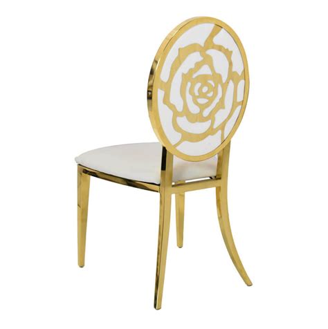 Imperial Gold Dining Chair Rose Glam Party Rentals