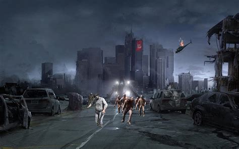 Post Apocalyptic City After Zombie Virus Outbreak By Eclipseedits On