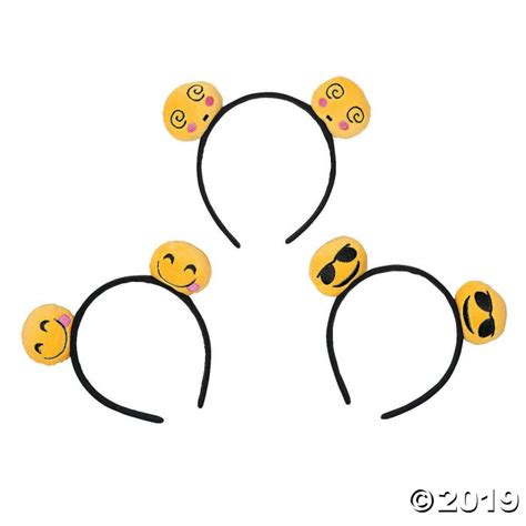 Emoji Headbands 6 Pieces