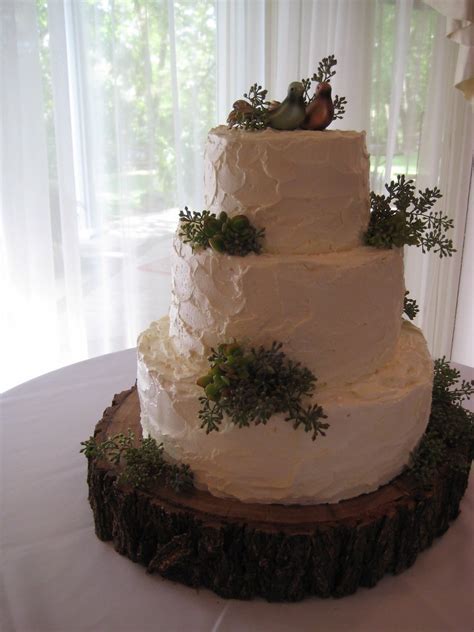 Rustic Naturey Wedding Cake As Seen On Style Me Pretty
