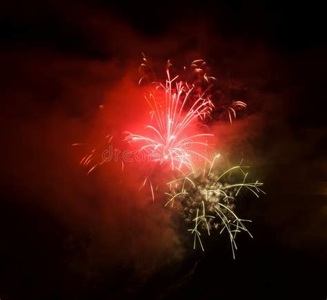 Wonderful Fireworks At Night Stock Image Image Of Colored Fireworks