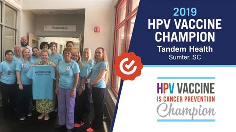 Tandem Health Of Sumter Chosen As The 2019 Hpv Vaccine Is Cancer