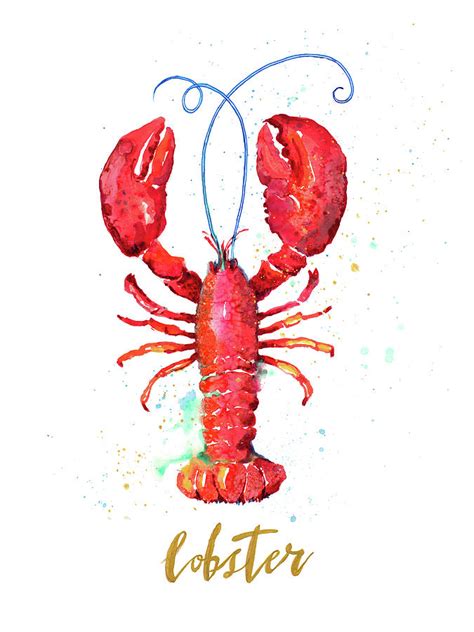 Red Lobster Painting By Patricia Pinto Fine Art America