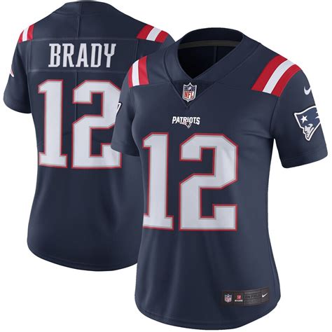Womens New England Patriots Tom Brady Nike Navy Color Rush Limited Jersey