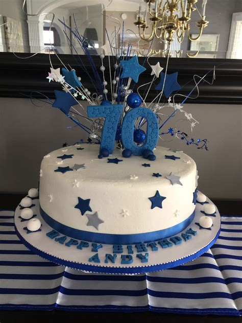 Milestone Birthday Celebration Cake 70th Birthday Cake For Men 60th