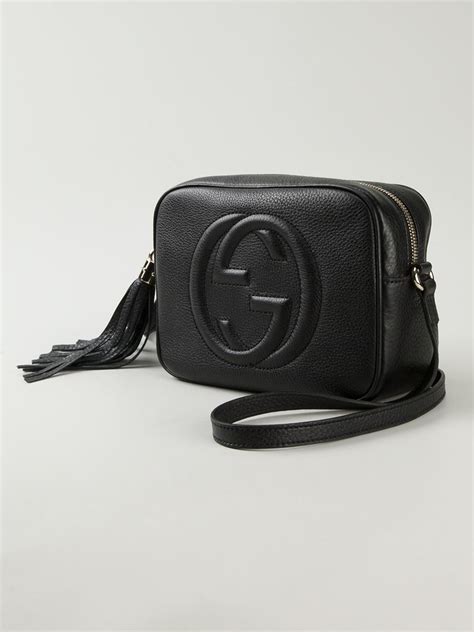 Gucci Soho Leather Cross Body Bag In Black Lyst