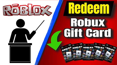 How To Redeem A Robux T Card On Roblox Youtube