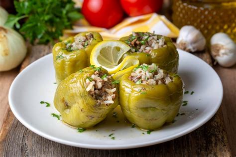 Premium Photo Traditional Delicious Turkish Food Stuffed Bell