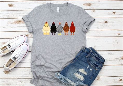Chickens Shirt Chicken Shirt Womens Chicken Shirt Etsy In 2020