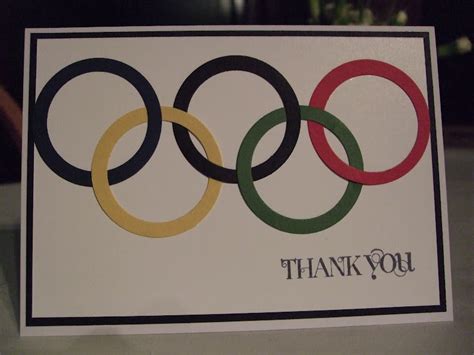 Making Papercrafts Olympic Thank You