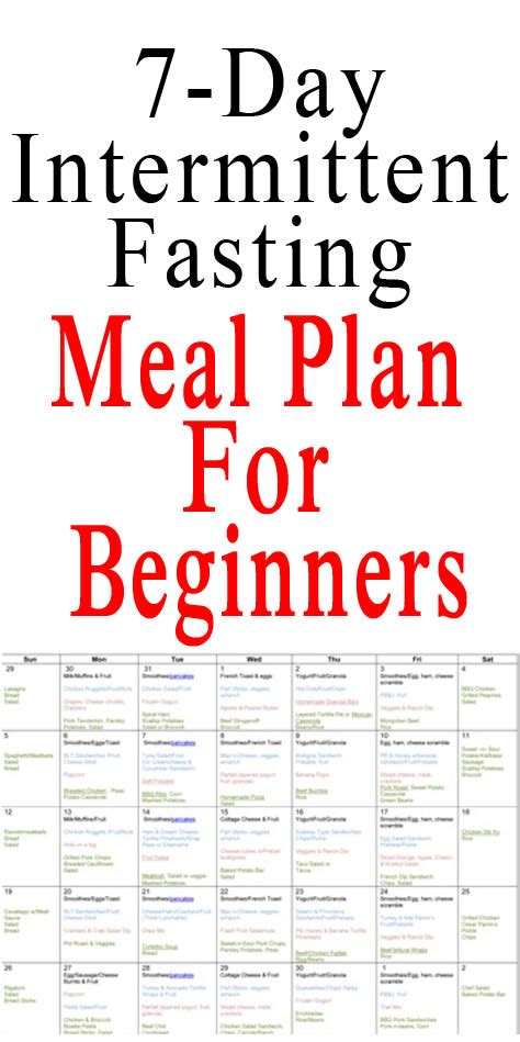 Intermittent Fasting Meal Plan For Beginner2 Upgraded Health