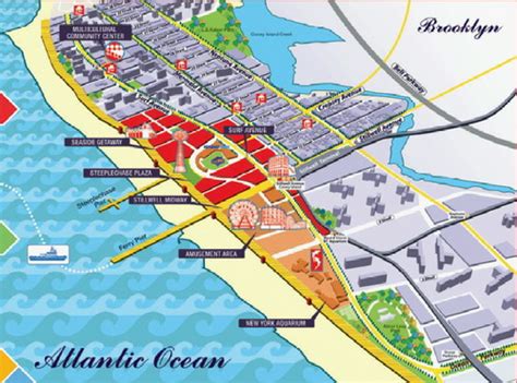 Is There A Map Of Coney Island Ny With Attractions