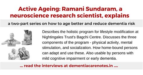 Use Active Ageing To Age Better And Reduce Dementia Risk Part 2
