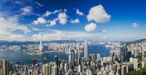Hong Kong Victoria Harbour From The Peak “hong Kong City View From The
