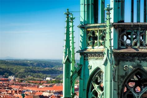 Premium Photo Gothic Pinnacle Of St Vitus Cathedral Prague Czech