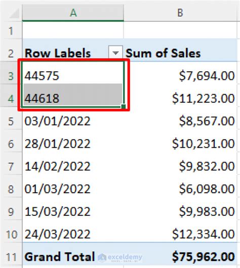 Fixed Excel Pivot Table Not Grouping Dates By Month