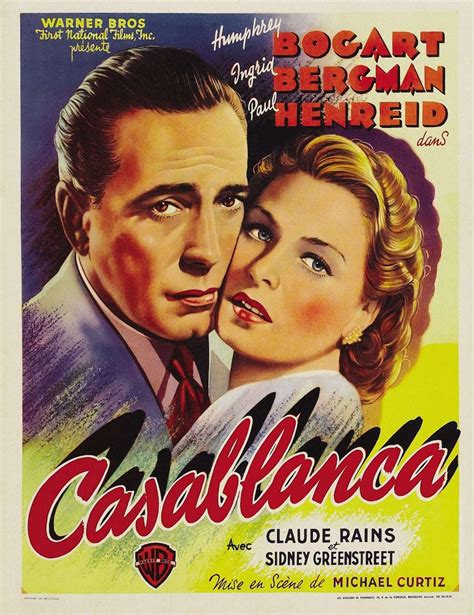 casablanca 1943 official movie poster movie posters vintage casablanca movie hollywood