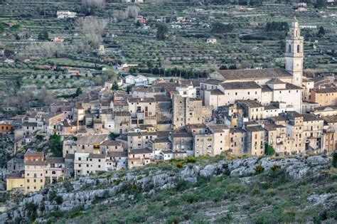 Bocairent Village With Vintage Houses Stock Photo Image Of Rocks