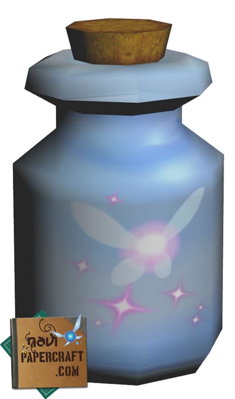 Navis Papercraft Legend Of Zelda Fairy In A Bottle