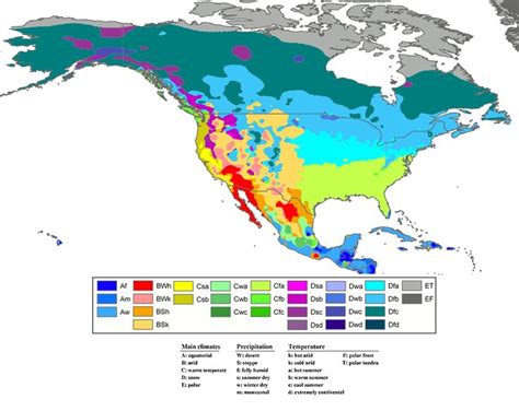 North America Climate Zone Map Climate Zones Weather And Climate