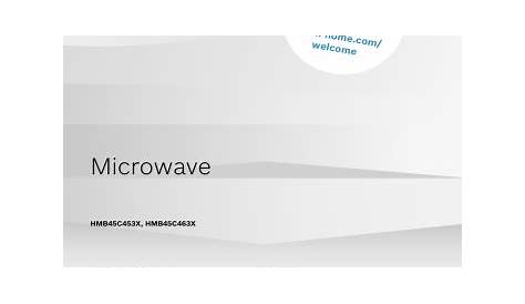 bosch hmb406 microwave owner's manual specifications