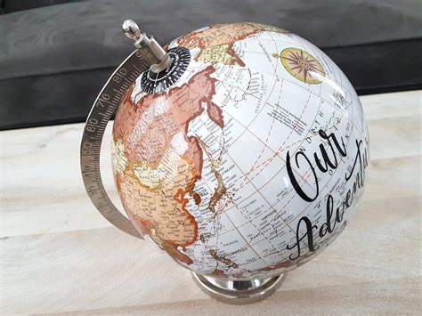 Custom Calligraphy Globe Custom Globe Personalized Globe Etsy