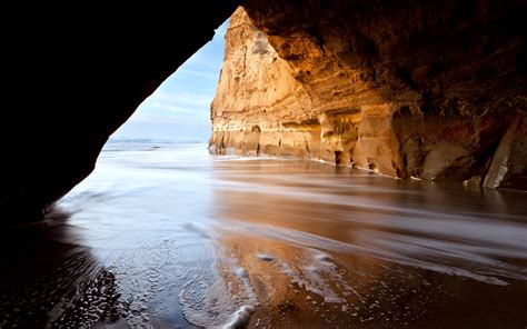 Beautiful Cave On Beach Wallpapers Hd Desktop And Mobile