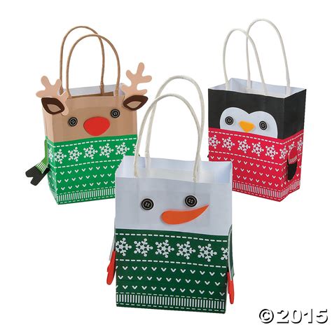 Maybe you would like to learn more about one of these? Christmas Sweater Character Gift Bag Craft Kit - 12 Pk ...